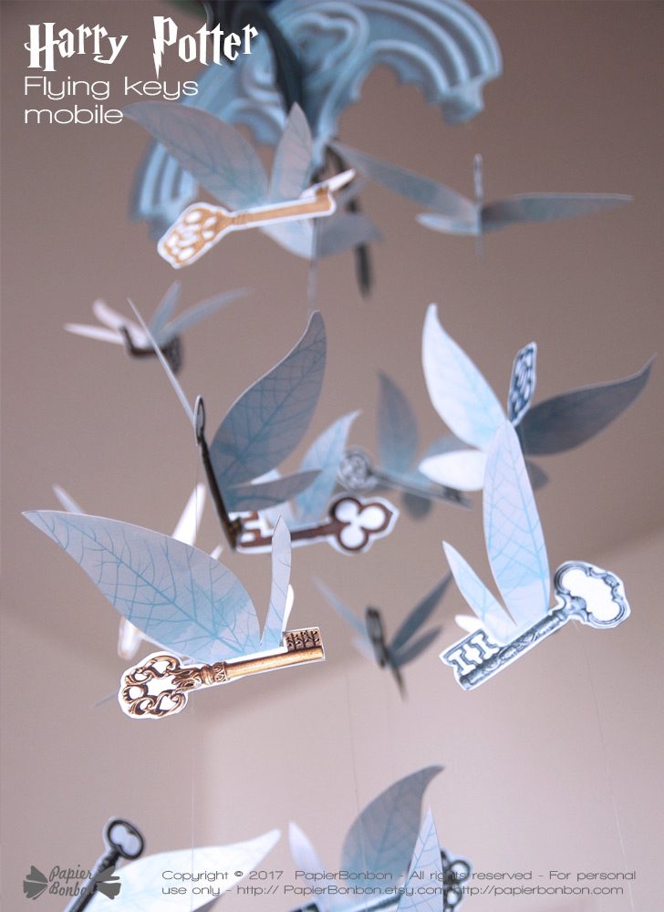 Harry Potter Flying Keys Mobile Diy Kit Papier Bonbon