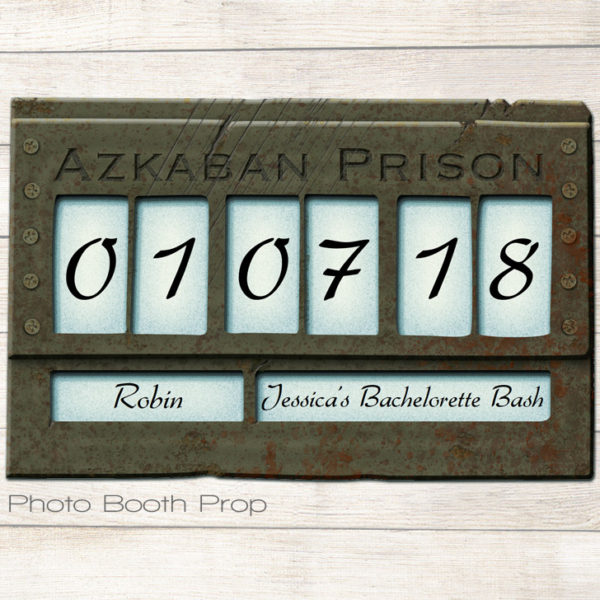 Printable Azkaban sign editable Papier Bonbon