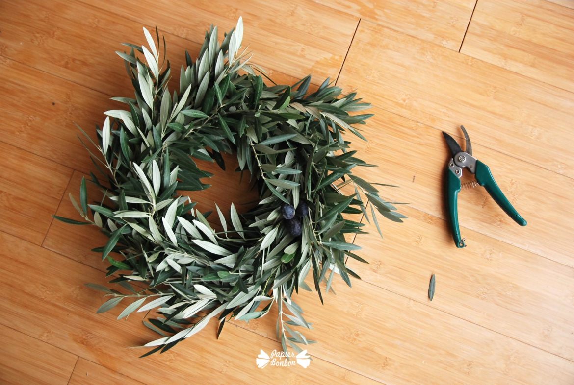 Faire une couronne d olivier photos Papier Bonbon
