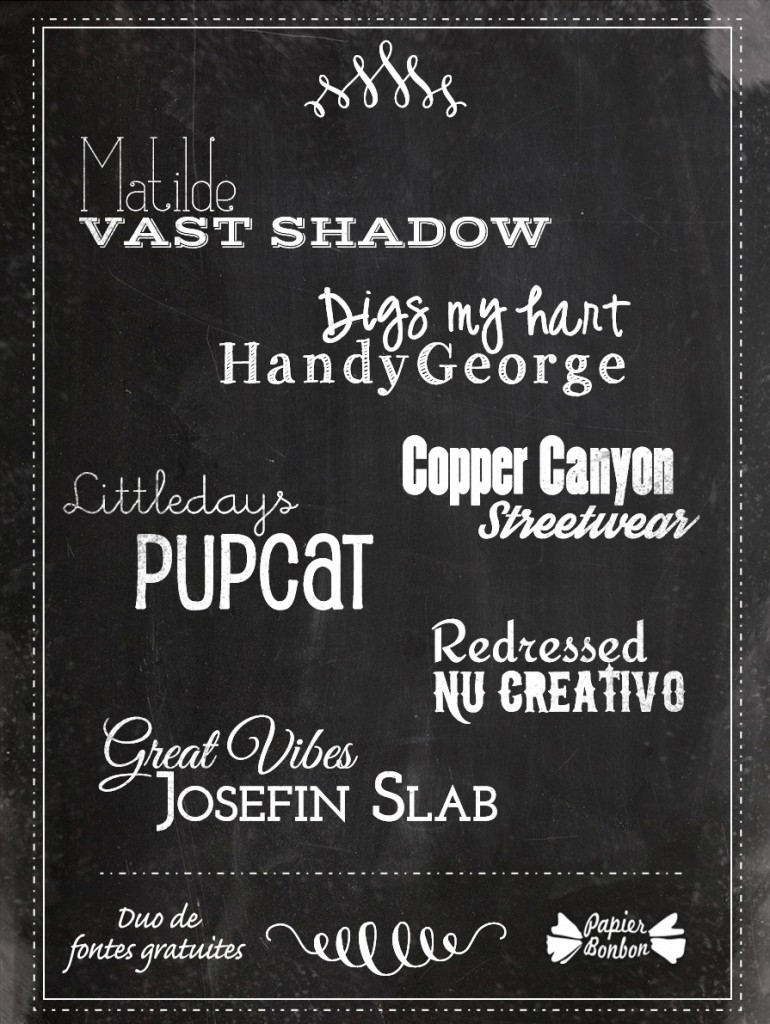 Duo association fontes (polices) gratuites