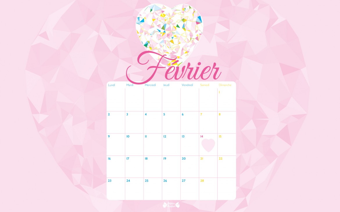 Desktop on d'écran calendrier février 2015