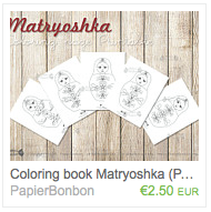 Matryoshka coloring book