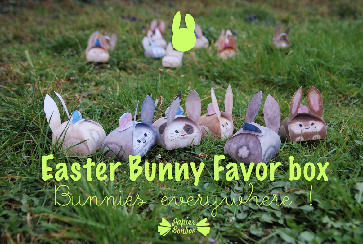 Easter bunny favor box
