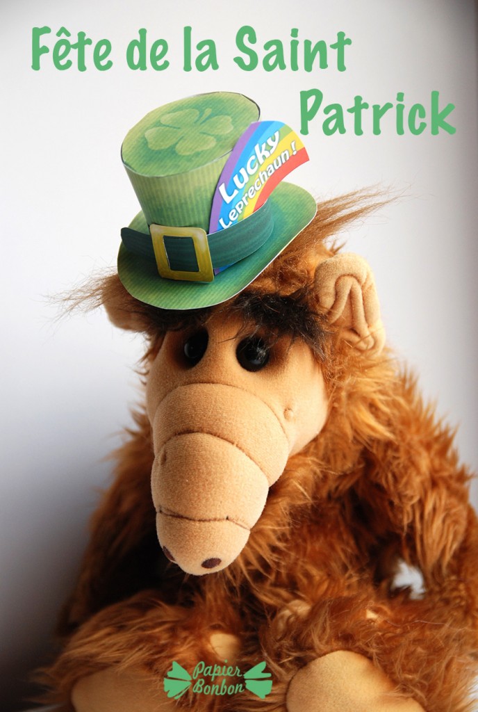 Fête de la St Patrick - Alf et chapeau