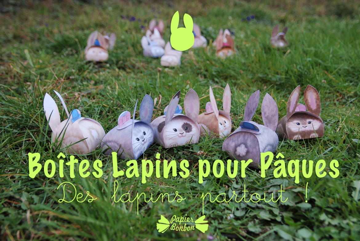 Boîtes Lapins pour Pâques