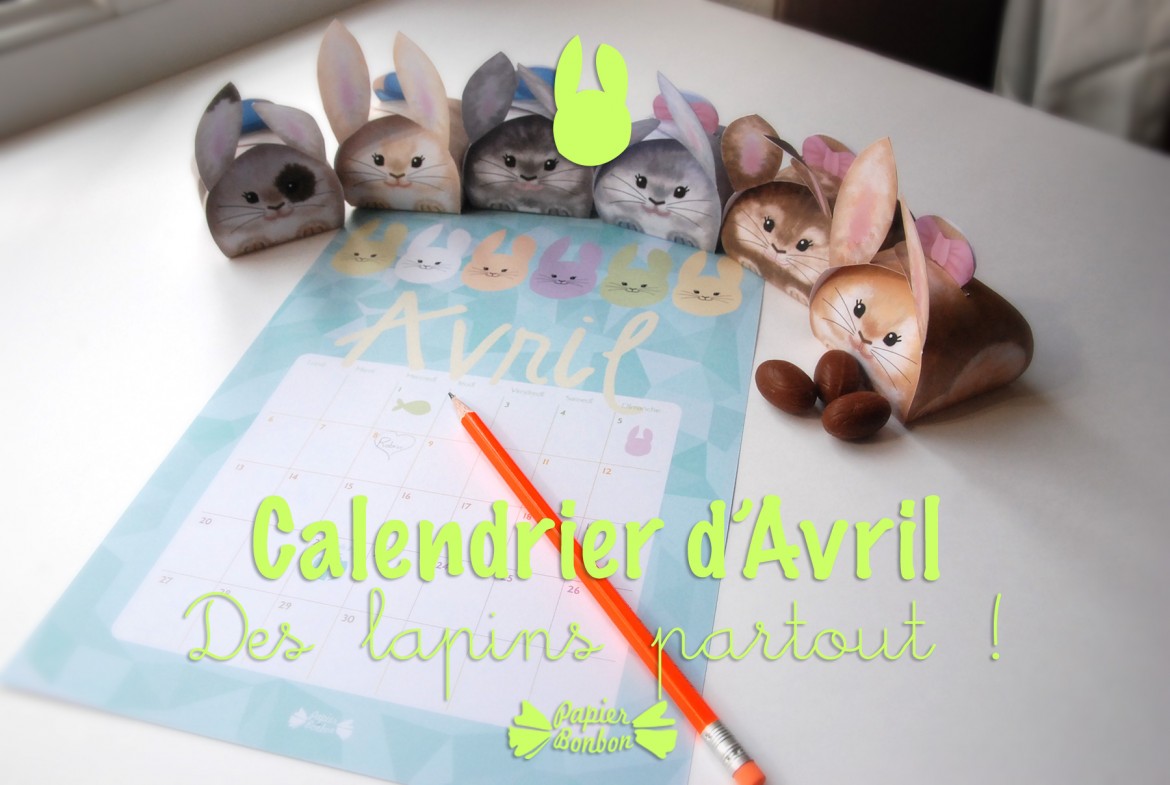 Printable gratuit Calendrier Avril 2015