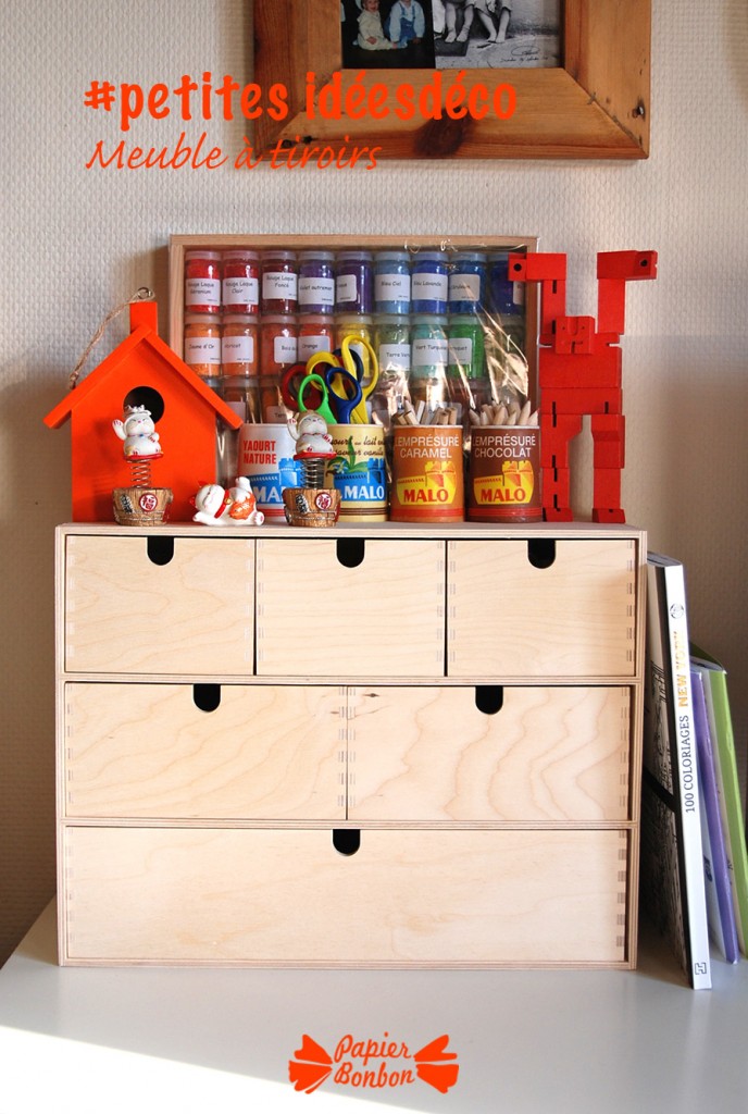 #petitesidees déco - Meuble à tiroir