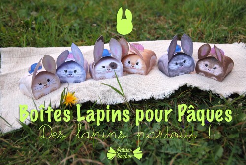 Boîtes Lapins pour Pâques