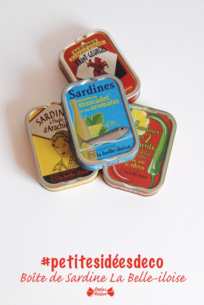 Détournement objets : idées doc boîte de sardines la Belle-iloise