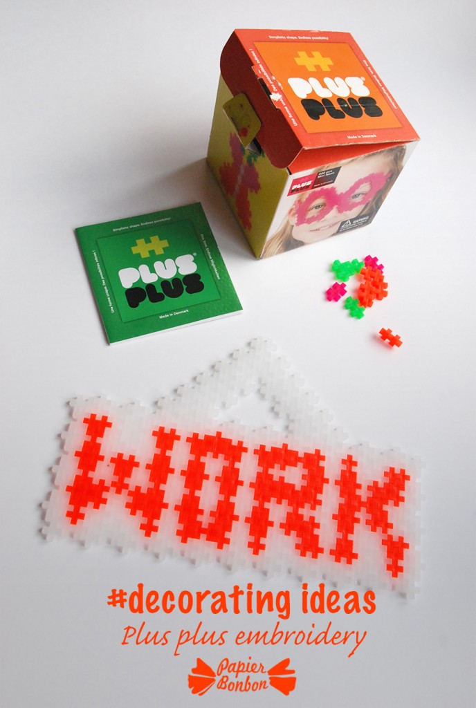 plus plus plastic embroidery - decorating ideas