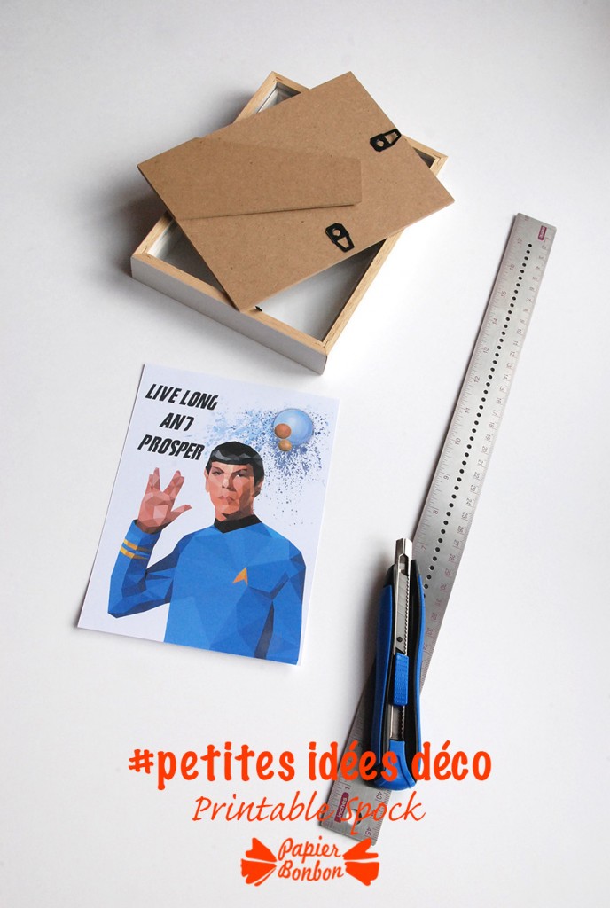 Printable gratuit de Spock : Live long & prosper
