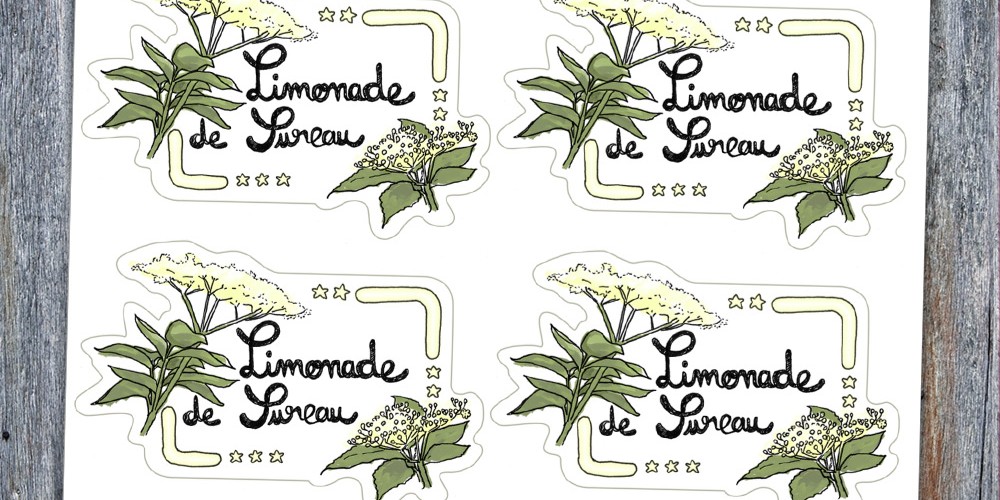 Limonade de fleurs de sureau : Etiquettes printable
