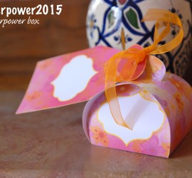 Printable gratuit la flowerpowerbox - boîte cadeau