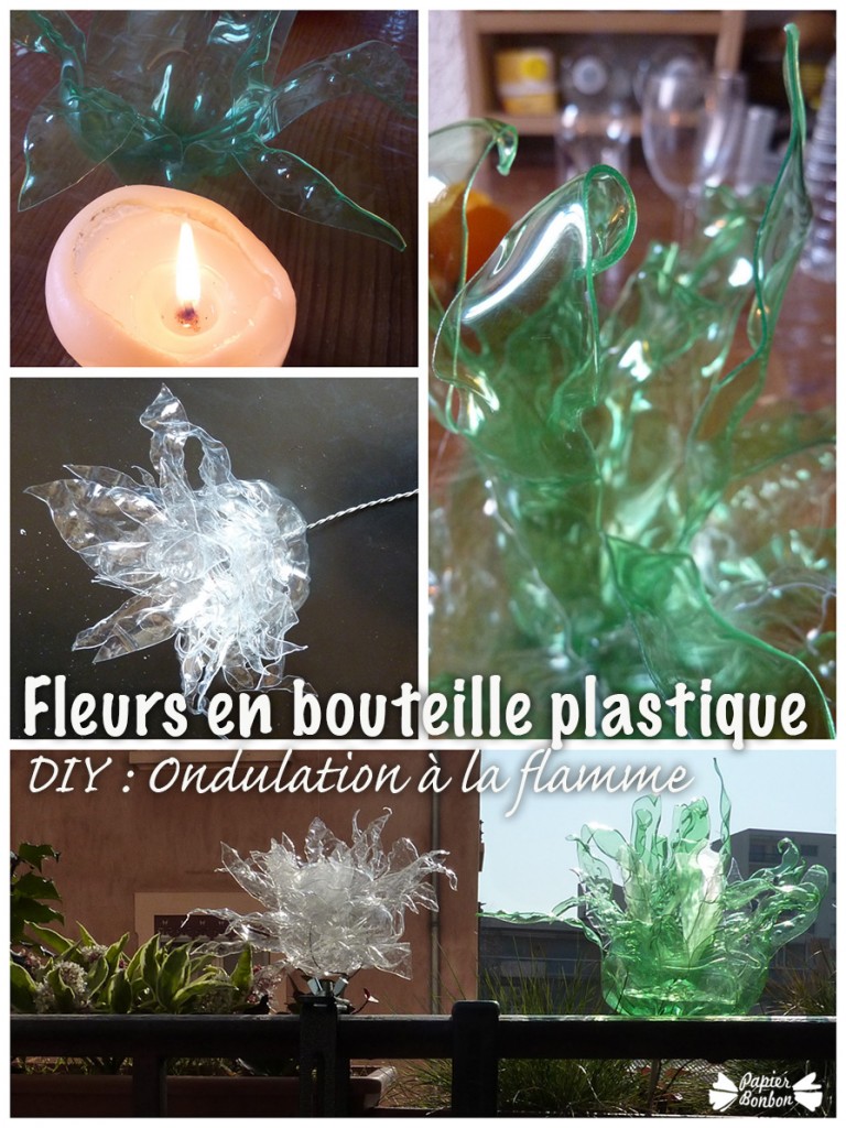 Fleurs en bouteille plastique DIY