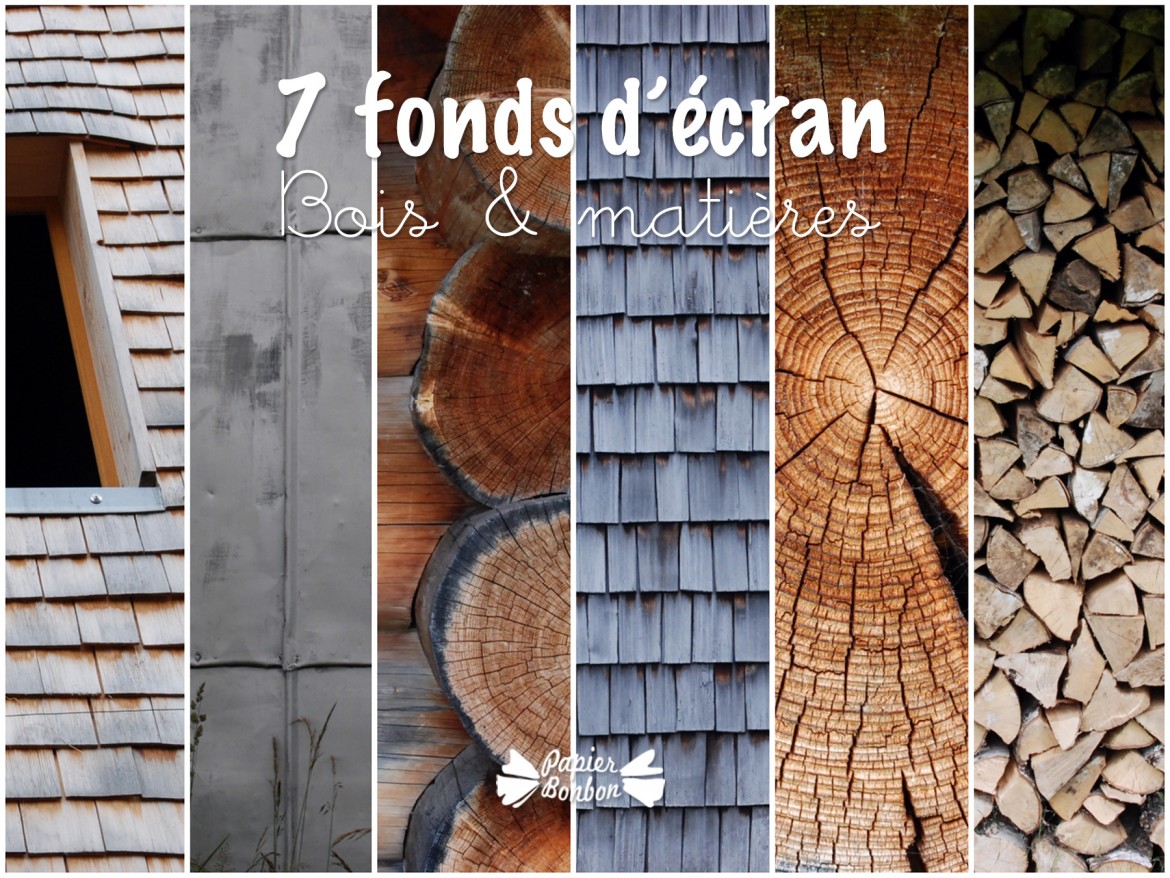 7 fonds d'écran bois & métal