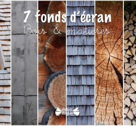 7 fonds d'écran bois & métal