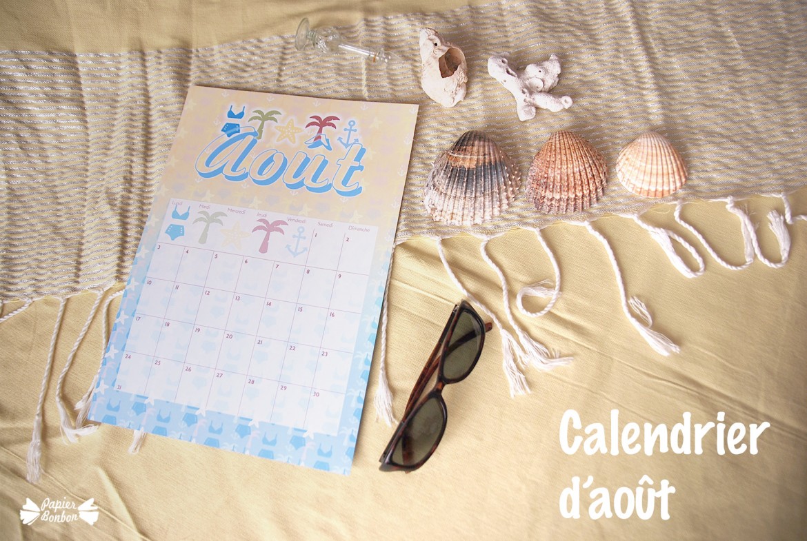 Printable calendrier août