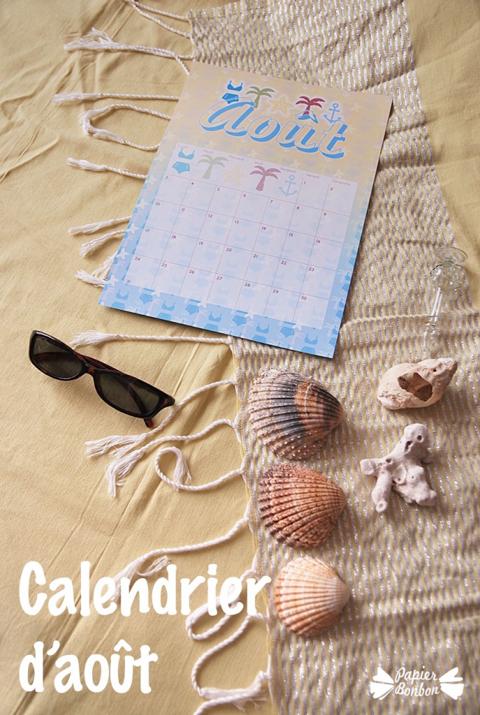 Printable calendrier août