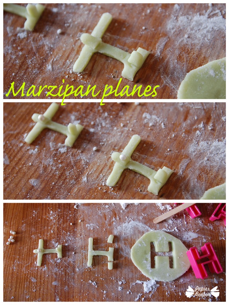 Birthday Up in the sky: marzipan planes