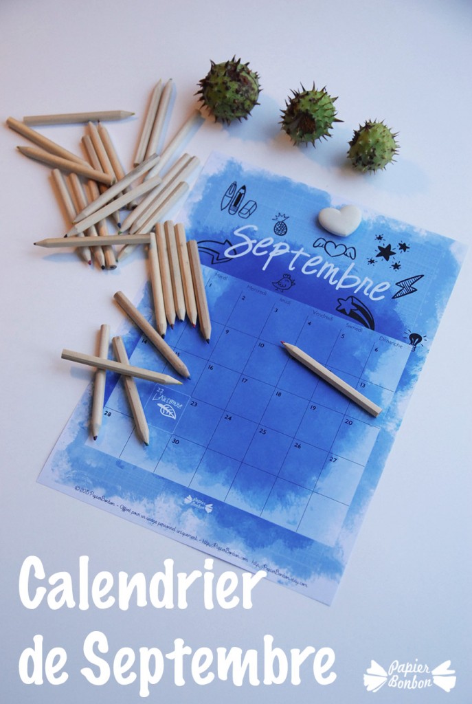 calendrier septembre à imprimer