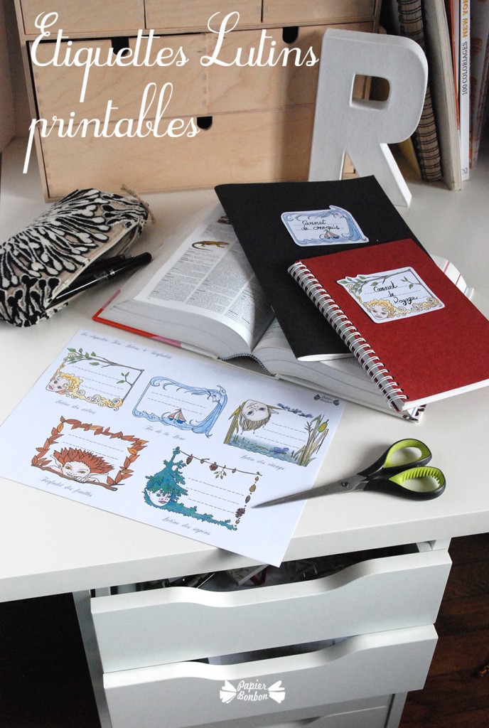 Etiquettes lutins printable