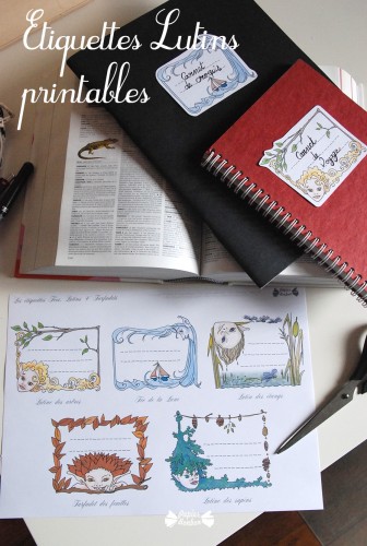 Etiquettes lutins printable