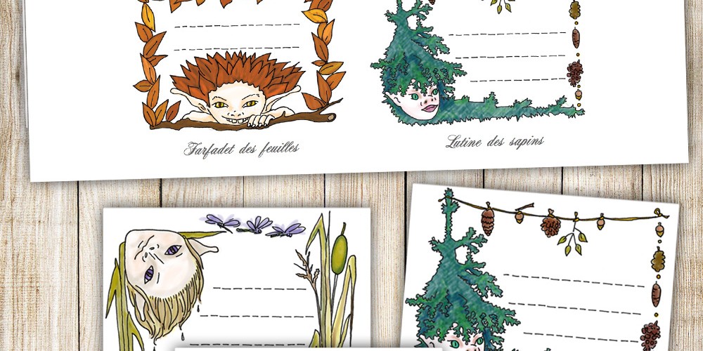 Etiquettes lutins printable