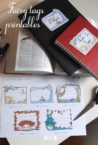 Fairy tags printables