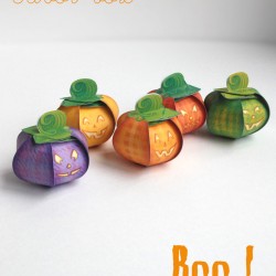 Boîtes citrouille d'Halloween - Printable