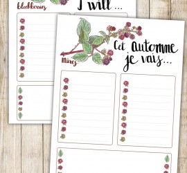 Printable to do list d'Automne
