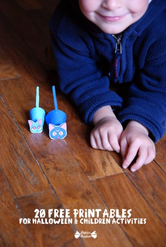 20 free printables for Halloween & children activities