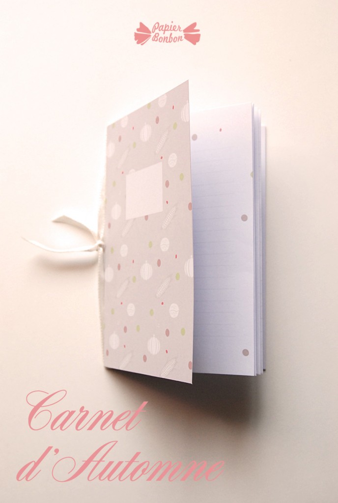 Printable carnet à monter d'Automne