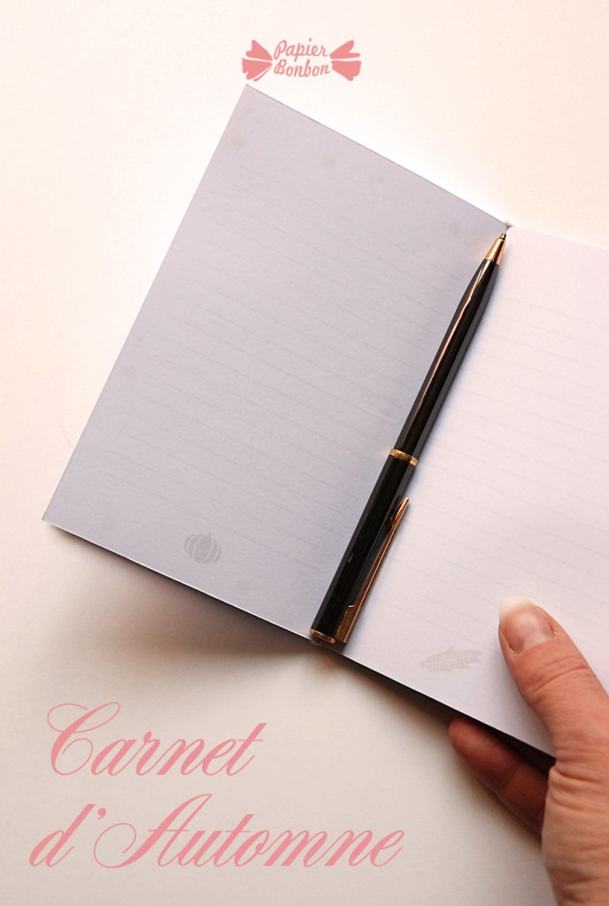 Printable carnet à monter d'Automne