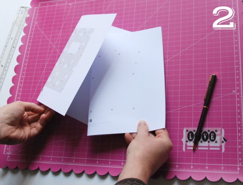Instructions : Printable carnet à monter d'Automne