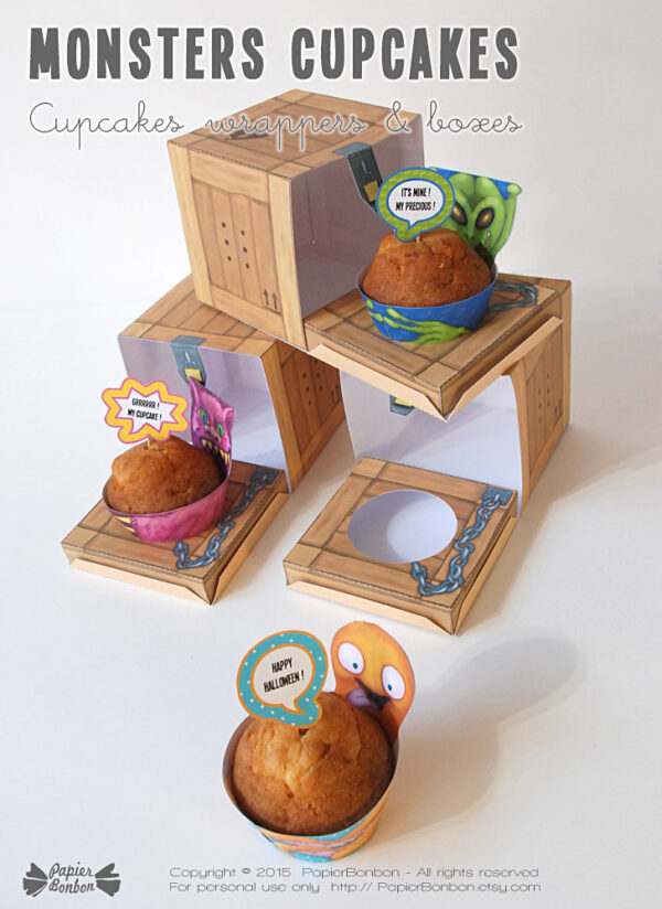 Shallive Lot De 25 Boîtes à Cupcakes Individuelles Blanches Avec Insert