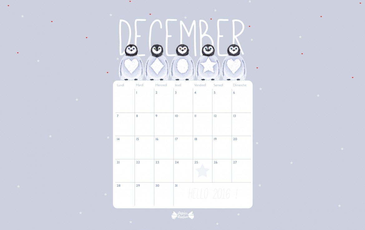 fond d'écran de décembre