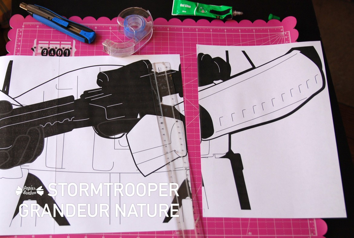 découpage Stormtrooper Star wars grandeur nature à imprimer