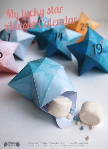 My lucky star Printable Advent calendar