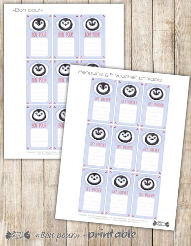 Printable : Les "Bon Pour" Pingouins