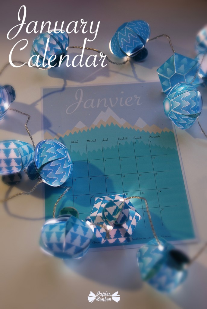 January 2016 printable calendar