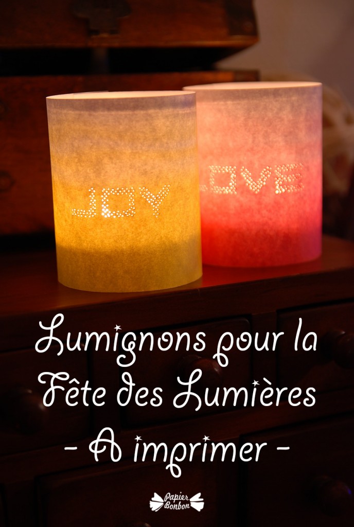 Lumignons pour la Fête des Lumières - A imprimer -