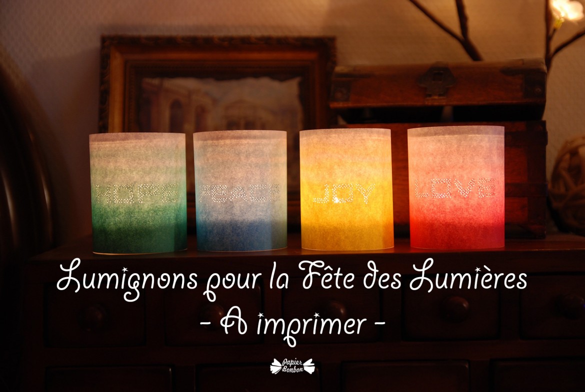 Lumignons pour la Fête des Lumières - A imprimer -