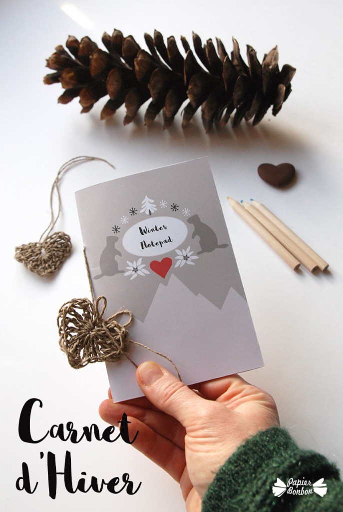 Carnet hiver printable