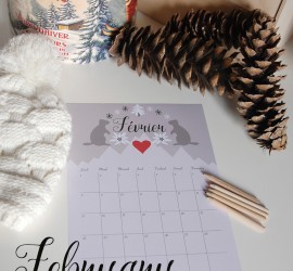 February 2016 printable calendar