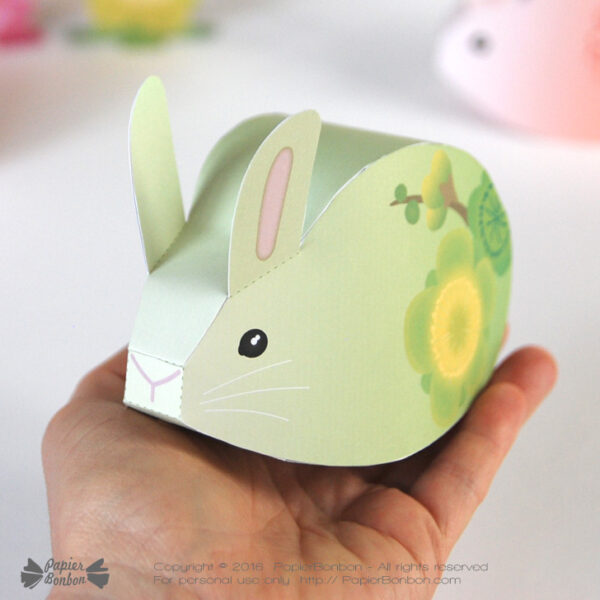 Boite lapin fleur - Blossom bunny gift box