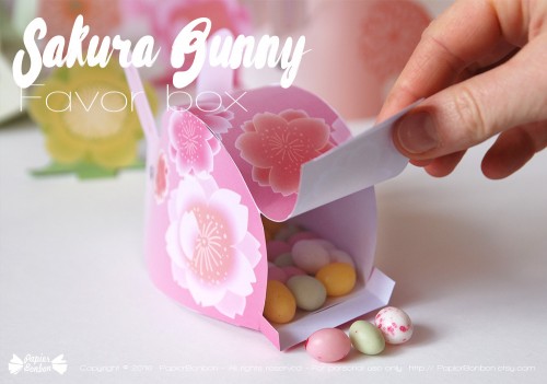 Boîtes lapins DIY de Papier Bonbon