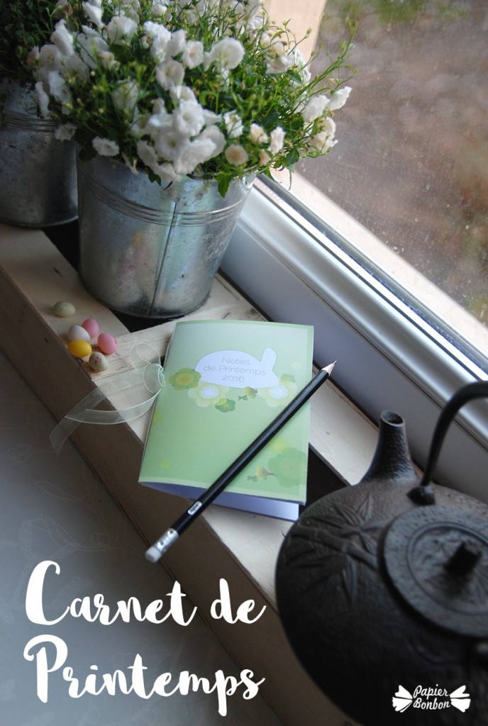 Mini carnet gratuit à imprimer thème Printemps