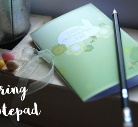 Spring notepad printable