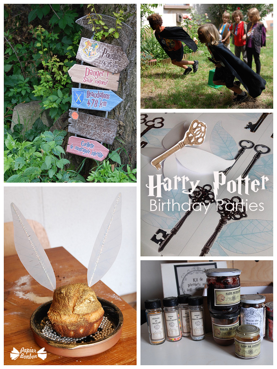 banderole décoration anniversaire happy birthday harry potter