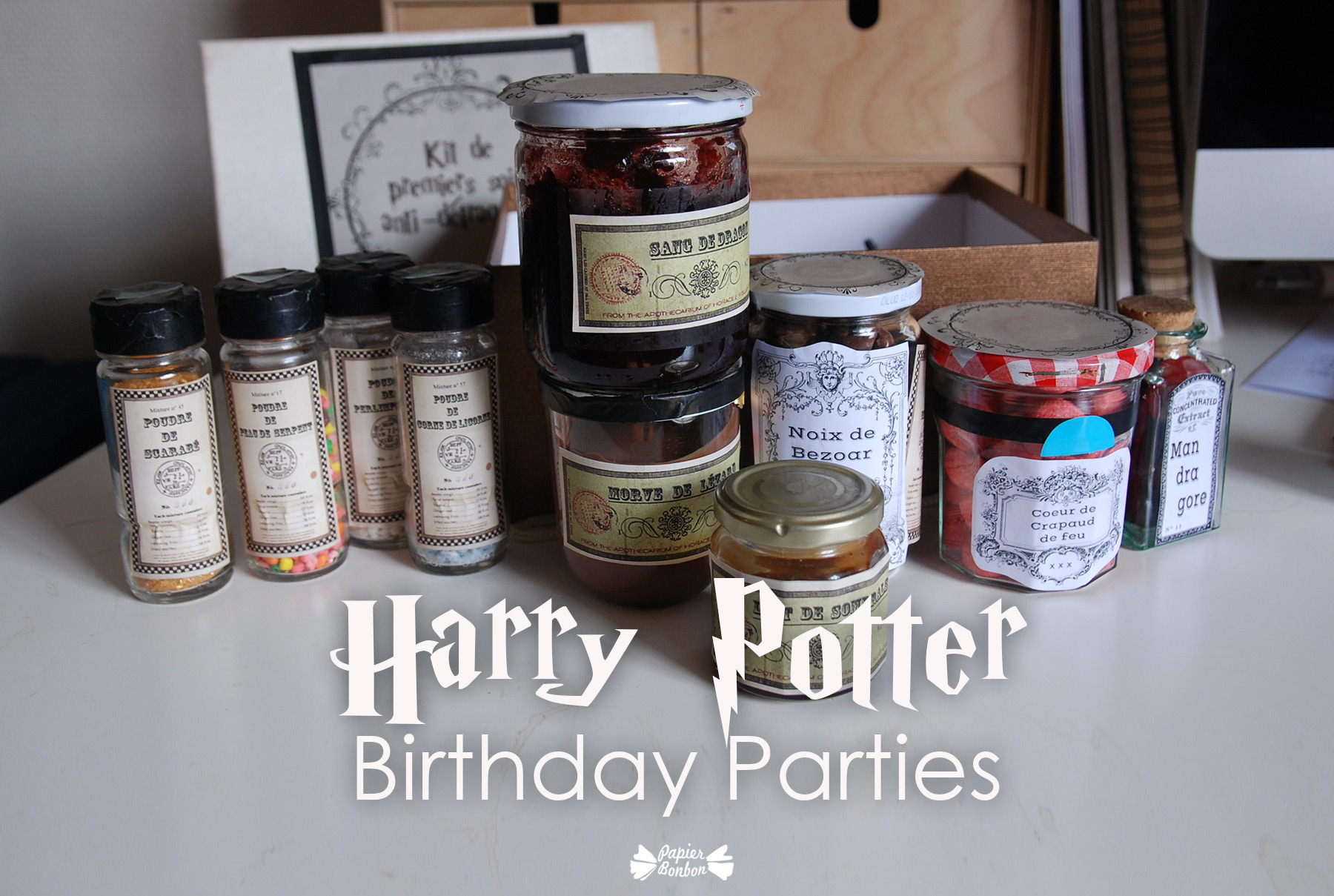 harry potter birthday parties printables papier bonbon